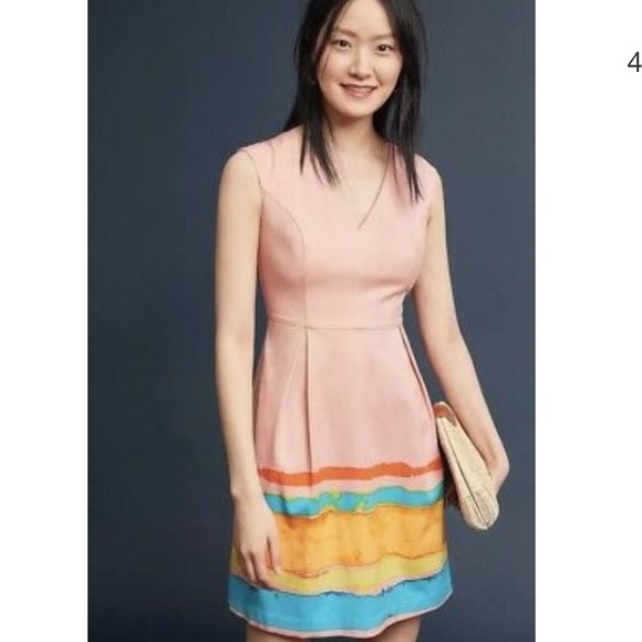 Anthropologie Tracy Reese Painterly pleate… - Picture 3 of 7